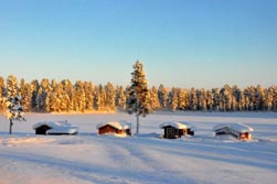 Nordeuropa, Lappland, Schweden-Expeditionen: Husky-Expeditionen - Die Holzhtten von Lapplands Drag